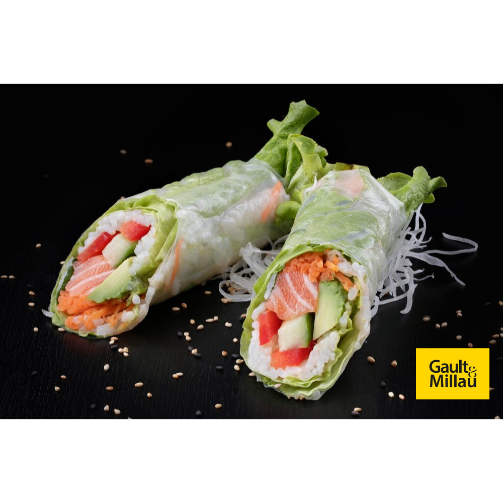 Printemps Saumon / 2 pièces