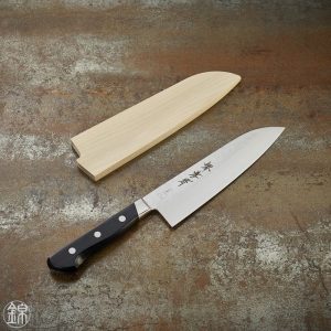 Couteau Grand Santoku, lame martelée 180 mm
