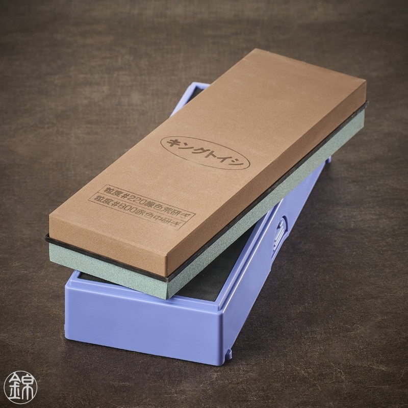 Pierre à eau à aiguiser double face, pour dégrossir