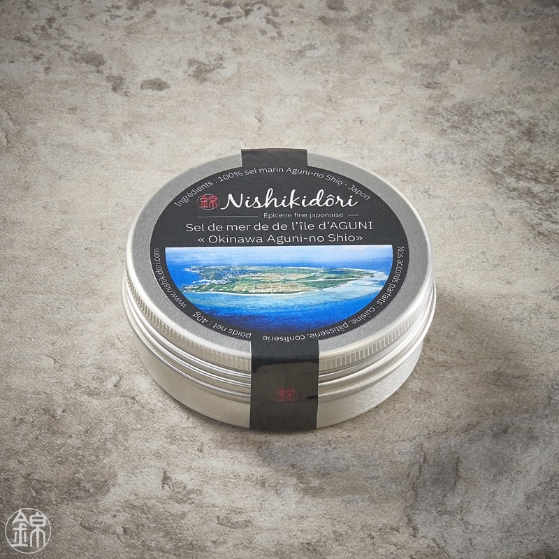 Sel de mer de l’île d’Aguni « Okinawa Aguni-no Shio » 40g Boîte metal