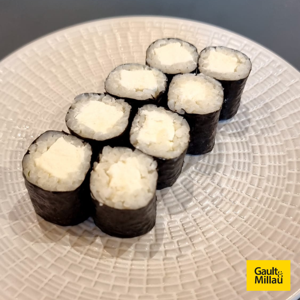 makizushi au fromage de chèvre frais d’Occitanie de chez Bousquet / 8pcs